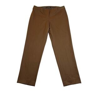 Lafayette 148 New York Mid Rise Wool Blend Unlined Straight Leg Pants Size 8